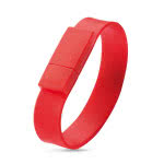 pulseras usb personalizadas para publicidad color rojo