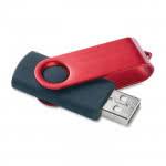 usb publicitario con clip de color color rojo