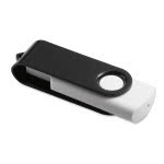 Memoria usb blanca 3.0 clip de color negro