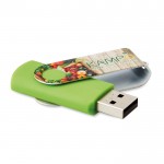 USB 3.0 con impresión del clip a color verde