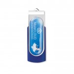 Pen personalizado 3.0 con gota de resina y clip color azul