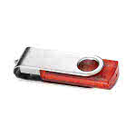 usb personalizado decuerpo transparente color rojo