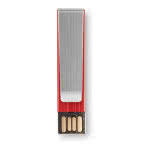 memorias usb personalizada con clip color rojo