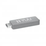 Moderno pendrive publicitario con luz color gris