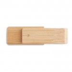 USB giratorio de madera de bambú 3.0 vista segunda