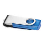 Memoria usb transparente color azul versión 3.0