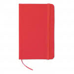 Libreta de bolsillo de páginas con rayas color Rojo