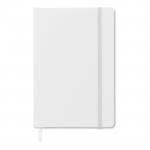 Libretas personalizadas de páginas con rayas color Blanco