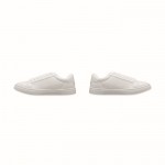 Zapatillas ligeras de cuero sintético con suela de goma talla 37 color blanco septima vista