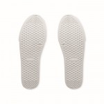 Zapatillas de cuero sintético ligeras con suela de goma talla 38 color blanco decima vista
