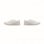 Zapatillas en cuero sintético con suela de goma y ligeras talla 39 color blanco septima vista