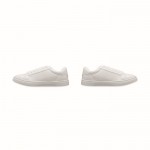 Zapatillas en cuero sintético con suela de goma y ligeras talla 39 color blanco septima vista