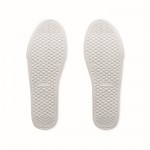 Zapatillas en cuero sintético con suela de goma y ligeras talla 39 color blanco decima vista