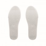 Zapatillas en cuero sintético con suela de goma y ligeras talla 39 color blanco decima vista