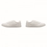 Zapatillas ligeras en cuero sintético con suela de goma talla 41 color blanco septima vista