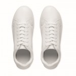 Zapatillas ligeras en cuero sintético con suela de goma talla 41 color blanco novena vista