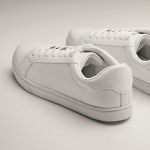 Zapatillas en cuero sintético ligeras con suela de goma talla 42 color blanco vista fotografía cuarta vista