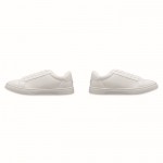 Zapatillas en cuero sintético ligeras con suela de goma talla 42 color blanco septima vista