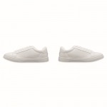 Zapatillas en cuero sintético ligeras con suela de goma talla 42 color blanco septima vista