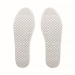 Zapatillas en cuero sintético ligeras con suela de goma talla 42 color blanco decima vista