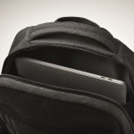 Mochila poliéster RPET para portátil con soporte para trolley 15'' color negro vista fotografía quinta vista