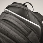 Mochila de RPET para portátil con varios bolsillos acolchados 15'' color negro vista fotografía septima vista