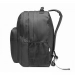 Mochila para portátil en poliéster RPET con bolsillos y acolchado 15'' color negro decima vista