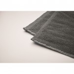 Toalla SEAQUAL® algodón y poliéster reciclado 500 g/m2 70x140cm color gris vista fotografía quinta vista