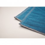 Toalla SEAQUAL® algodón y poliéster reciclado 500 g/m2 70x140cm color turquesa vista fotografía quinta vista