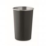 Vaso reutilizable de acero inoxidable reciclado 300ml color negro