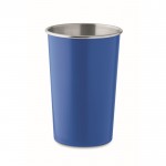 Vaso reutilizable de acero inoxidable reciclado 300ml color azul real