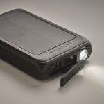Cargador inalámbrico magnético 5W y powerbank con panel solar 5000 mAh color negro vista fotografía sexta vista