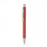 Bolígrafo en papel reciclado color rojo