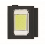Minilinterna COB recargable con 6 modos, clip y cierre magnético color negro septima vista