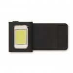 Minilinterna COB recargable con 6 modos, clip y cierre magnético color negro octava vista