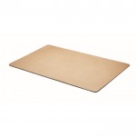 Alfombrilla grande de papel reciclado y antideslizante para escritorio color beige