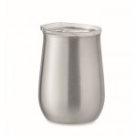 Vaso de acero inoxidable reciclado con tapa deslizante 500ml color plateado mate segunda vista