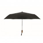 Paraguas plegable antiviento de polialgodón 190T Ø99cm color negro