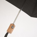 Paraguas plegable antiviento de polialgodón 190T Ø99cm color negro vista fotografía cuarta vista
