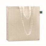 Bolsa de algodón de comercio justo 180 g/m2 Thin FairTrade color beige