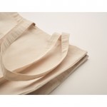 Bolsa de algodón de comercio justo 180 g/m2 Thin FairTrade color beige vista fotografía cuarta vista