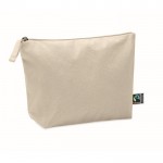 Neceser de algodón de comercio justo 180 g/m2 Thin Fairtrade color beige