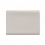 Mantel rectangular de poliéster para eventos 280x210cm 180 g/m2 color blanco cuarta vista