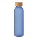 Botella de cristal personalizada de color 500ml Crystal Resistant color azul