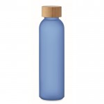 Botella de cristal personalizada de color 500ml Crystal Resistant color azul