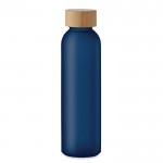 Botella de cristal personalizada de color 500ml Crystal Resistant color azul