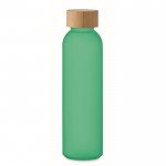 Botella de cristal personalizada de color 500ml Crystal Resistant color verde