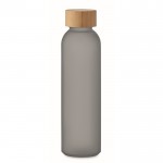 Botella de cristal personalizada de color 500ml Crystal Resistant color gris