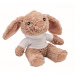 Peluche en forma de conejo con sudadera blanca personalizable color blanco