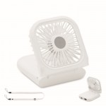 Ventilador plegable para escritorio o portátil con 4 velocidades color blanco